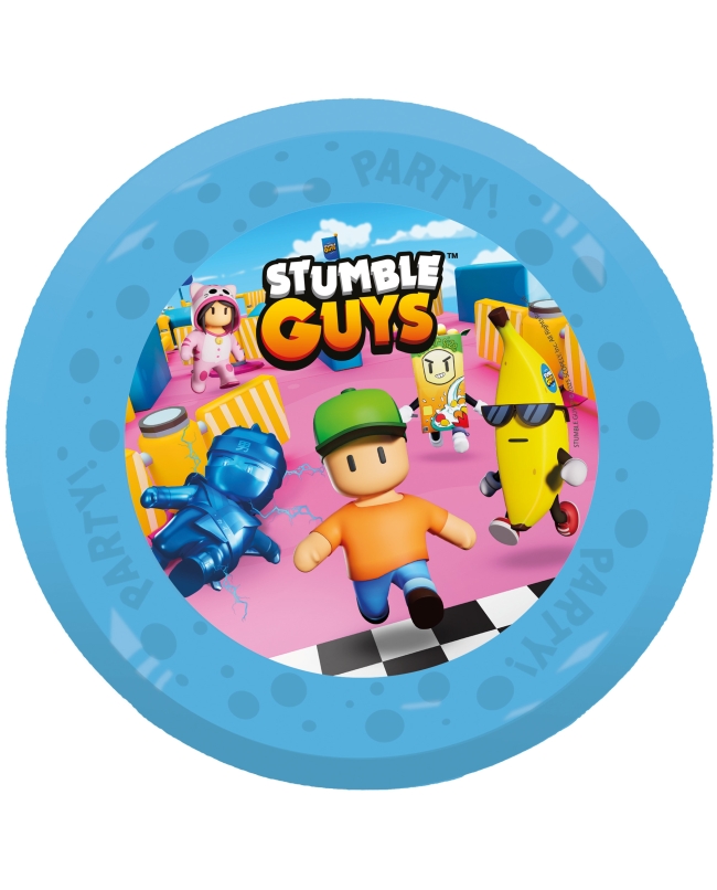 Plato Plastico Reutilizable 21cm Stumble Guys