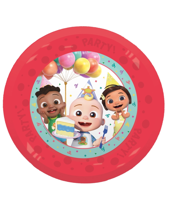 Plato Plastico Reutilizable 21cm Cocomelon Cumple