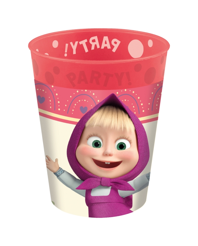 Vaso Plastico Reutilizable 250ml Masha Dulce