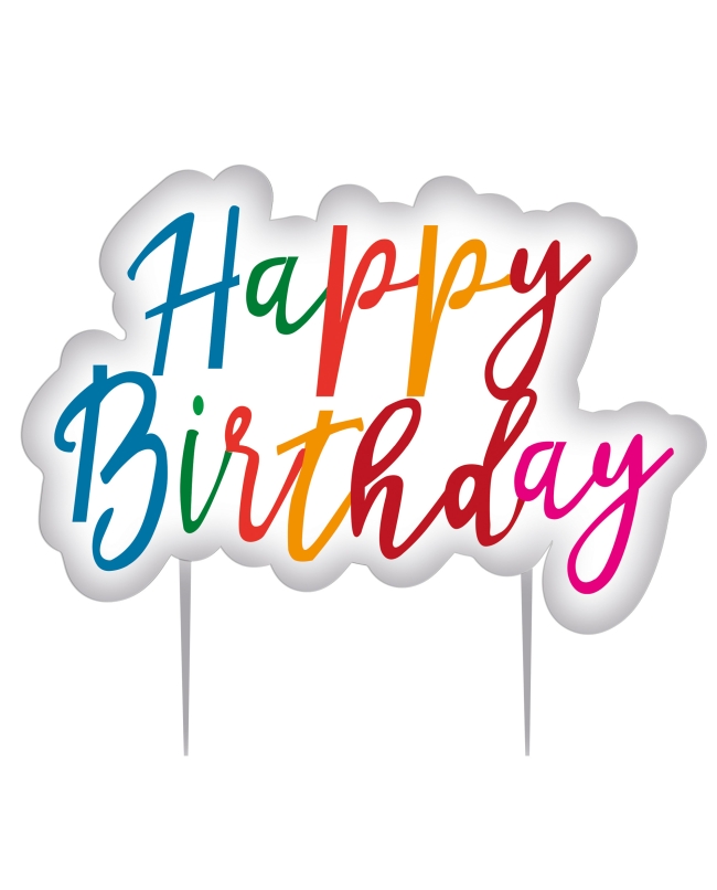 Vela Happy Birthday Rainbow 