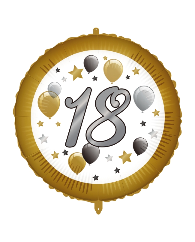 18/46cm Cumpleaños 18 Oro/Plata, Cinta Y Peso ***OFERTA DTO NO ACUMULABLE