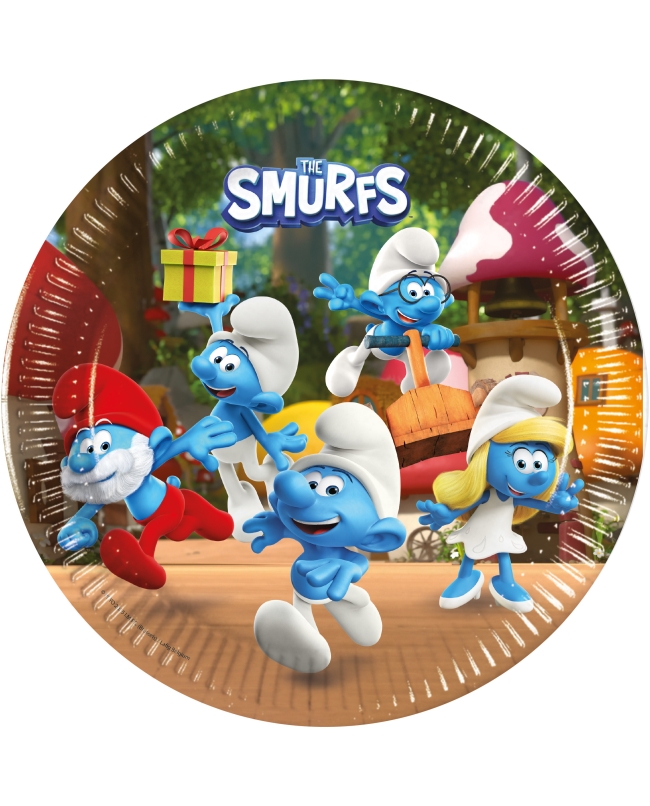 Platos 23cm Pitufos Fsc