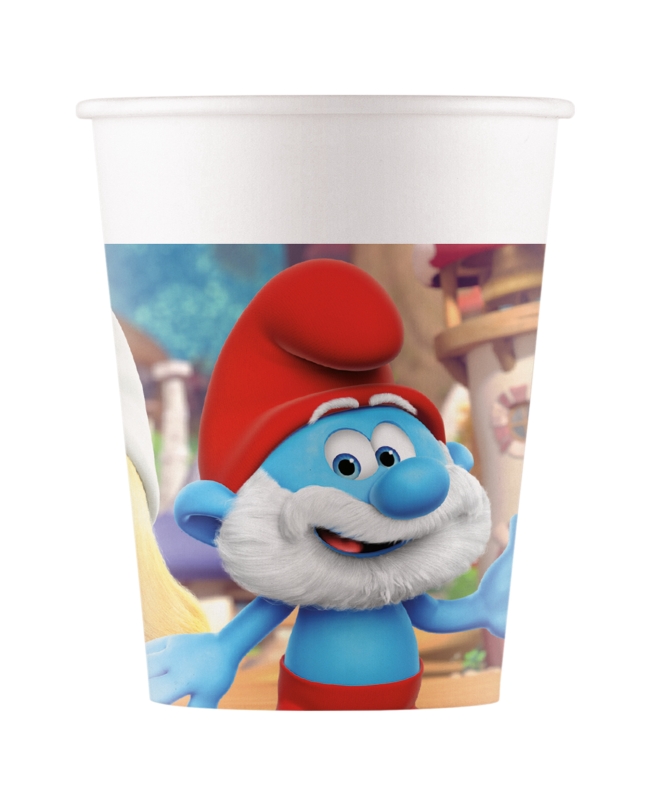 Vasos Papel 200ml Pitufos Fsc