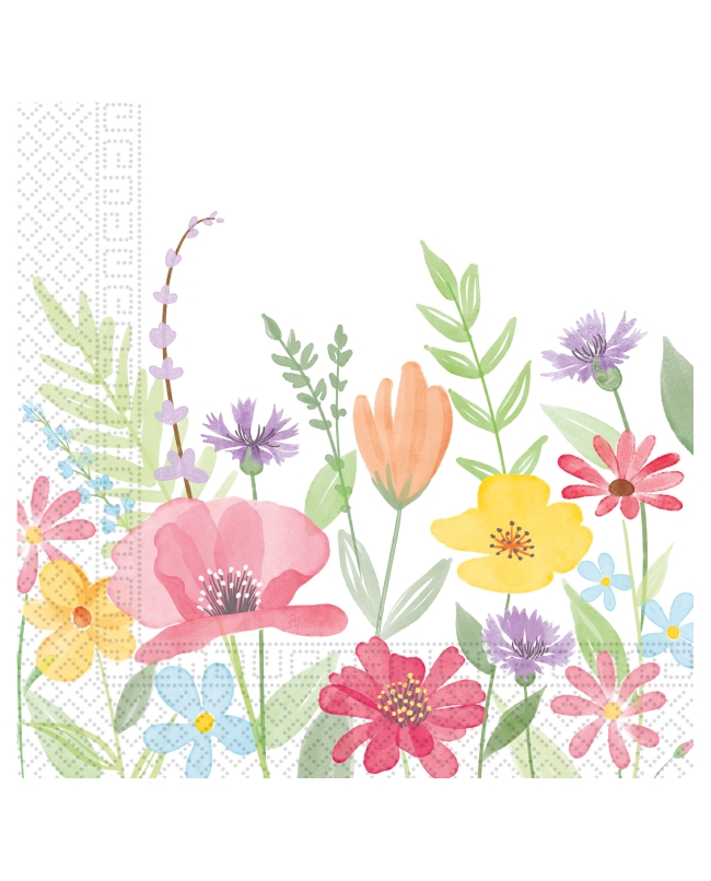 Servilletas 33 X 33cm Solo Flores 3Ply Fsc