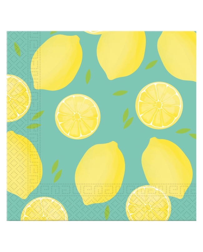 Servilletas 33 X 33cm Limones 3Ply Fsc
