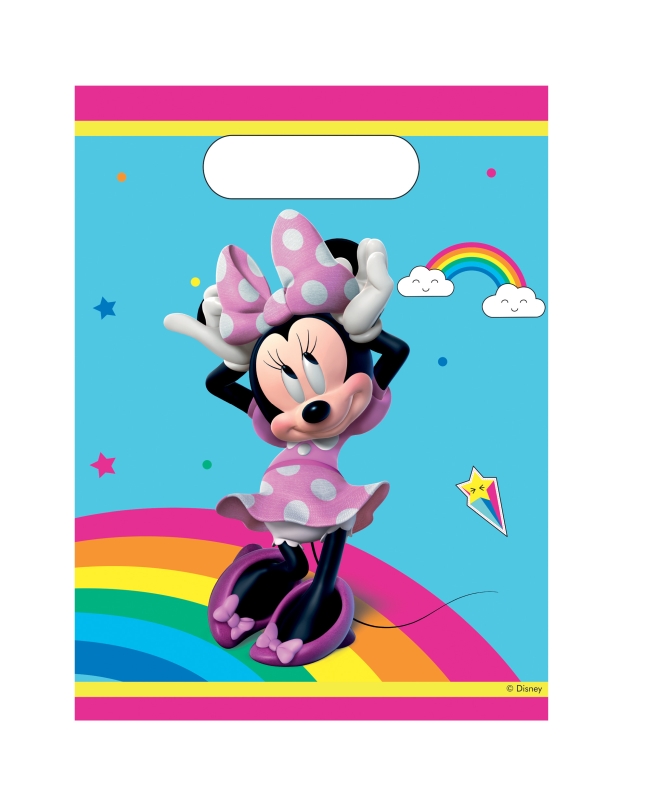 Bolsas Plastico Minnie Arcoiris