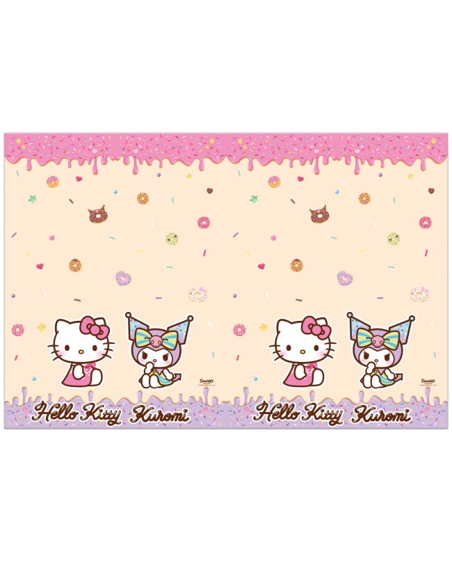 Mantel Plastico 120X180cm Hello Kitty Y Kuromi