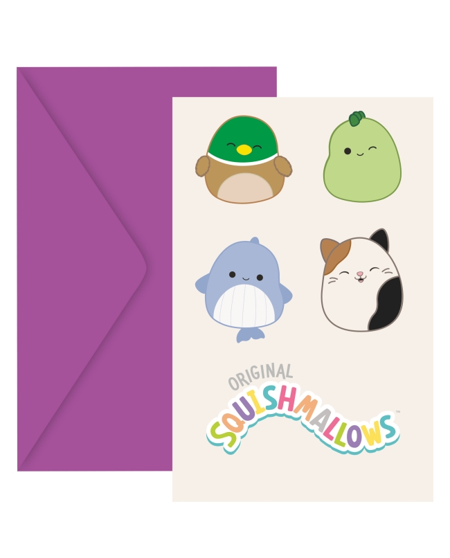 Invitaciones Squishmallows Fsc