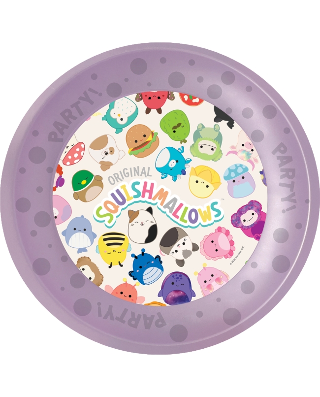 Plato Plastico Reutilizable 21cm Squishmallows
