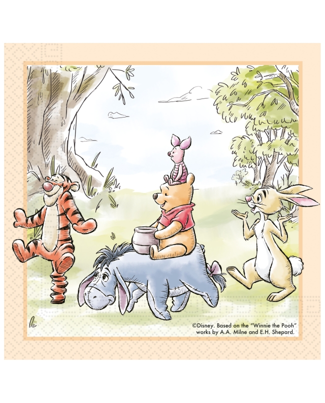 Servilletas 33 X 33cm Winnie The Pooh Naturaleza Fsc 2Pli