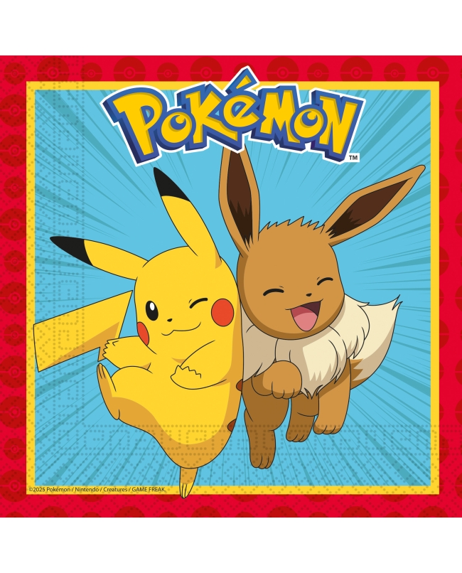Servilletas 33X33 Pokemon Fsc 2Pli 