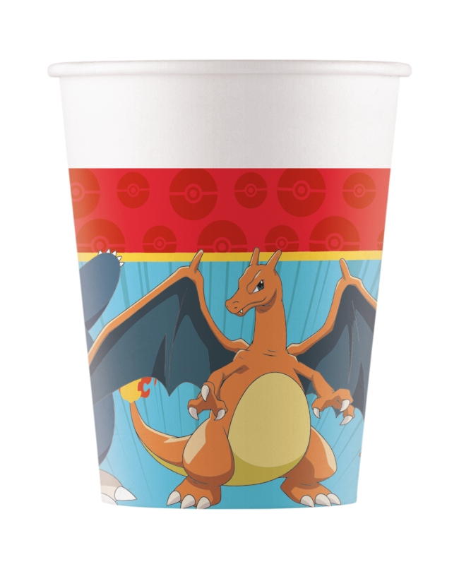 Vasos Papel 200ml Pokemon Fsc 
