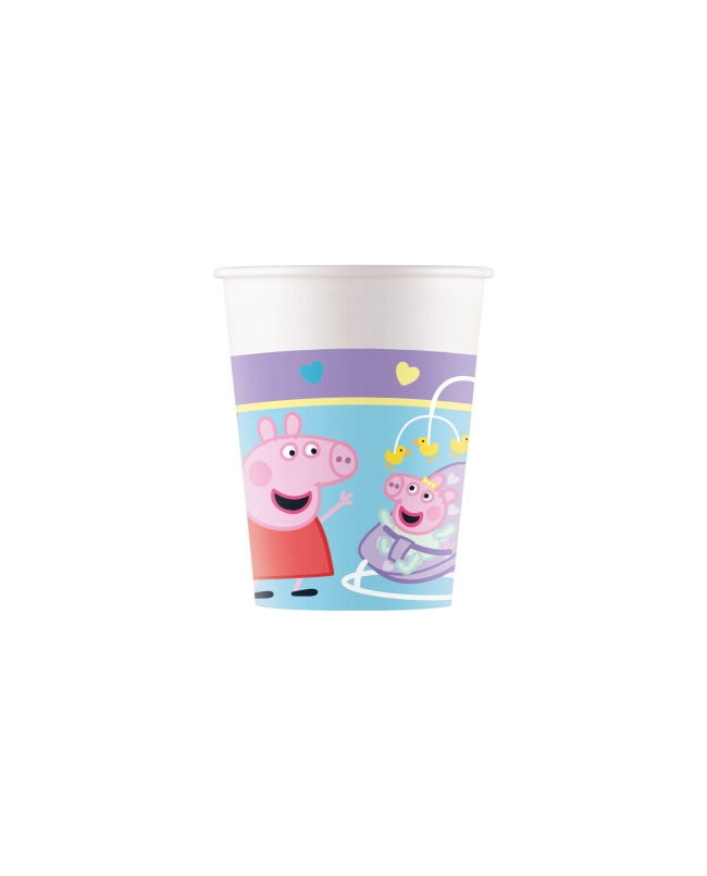 Vasos Papel 200ml Peppa Pig Amor Fsc