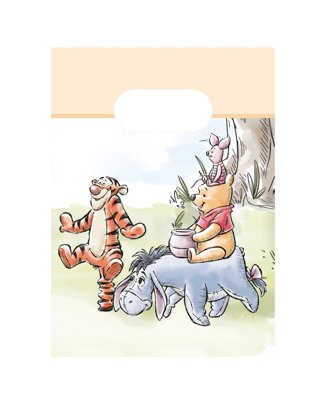 Bolsas Papel Winnie The Pooh Naturaleza Fsc