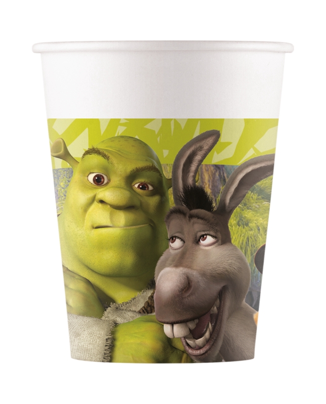 Vasos Papel 200ml Shrek Fsc