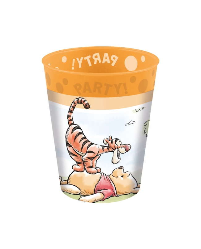 Vaso Plastico Reutilizable 250ml Winnie The Pooh Naturaleza