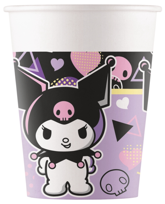 Vasos Papel 200ml Kuromi Pop Art Fsc