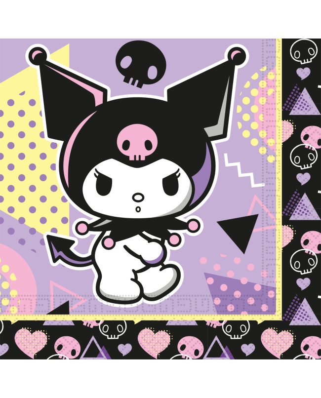 Servilletas 33 X 33cm Kuromi Pop Art Fsc 2Pli