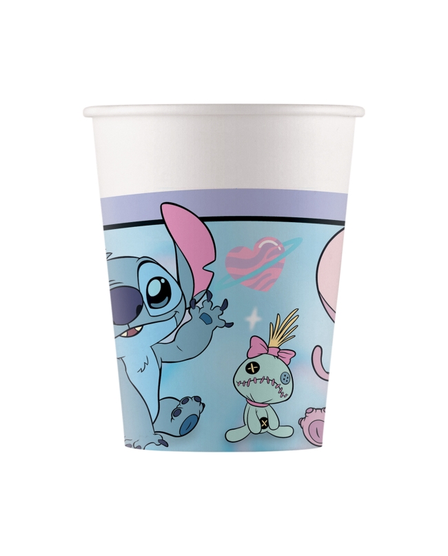 Vasos Papel 200ml Angel Y Stitch Fsc