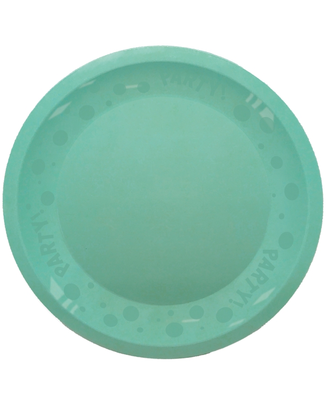 Plato Plastico Reutilizable 21cm Menta Pastel