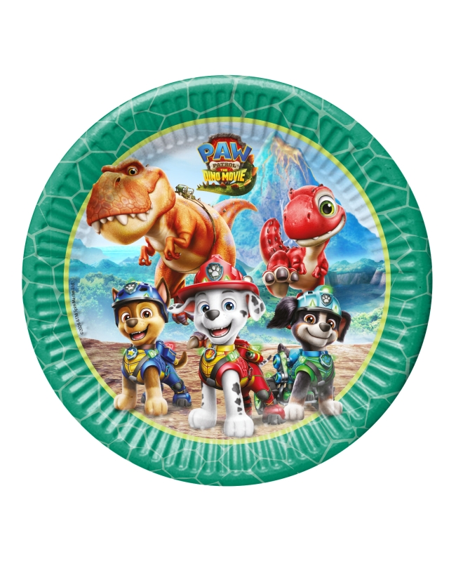 Platos 23cm Patrulla Canina Y Dino Fsc