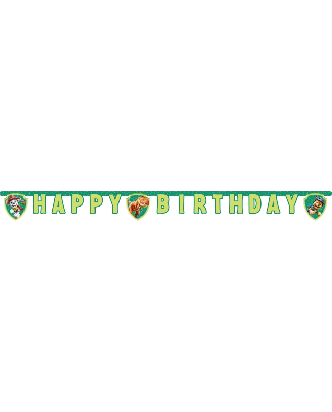 Guirnalda Happy Bday Patrulla Canina Y Dino Fsc