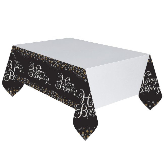 Mantel de plástico de chispas de celebración - 1.4m x 2.6m