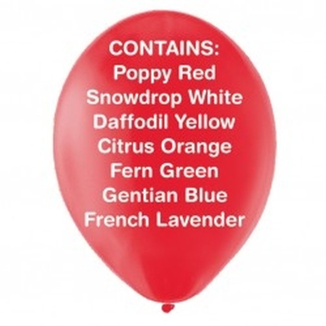 Globo pk100 12.5cm:assorted  