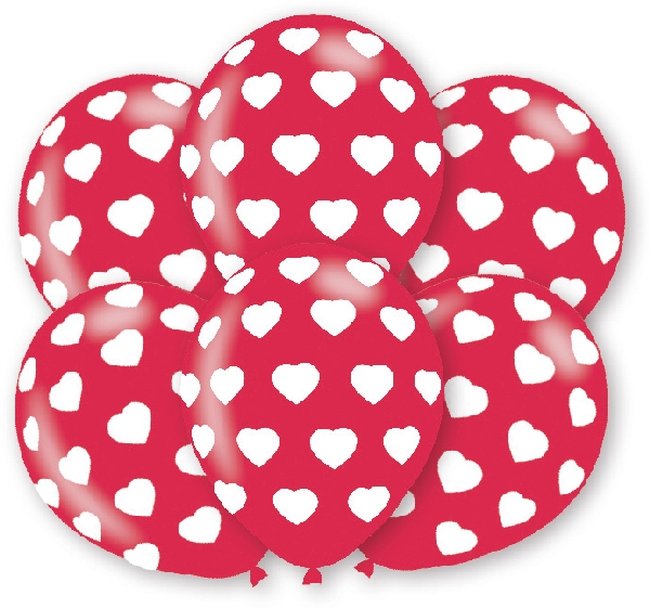 Globos Latex 27,5cm Corazones