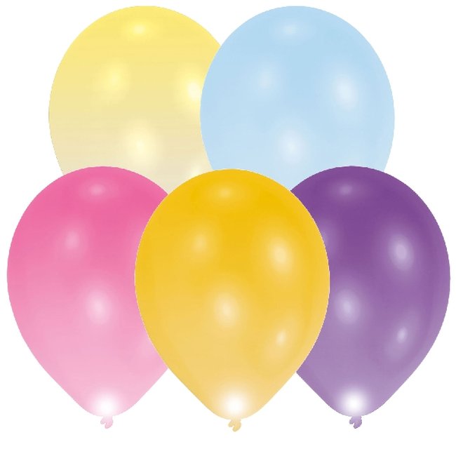 Globos de LÃ¡tex LED Colores Surtidos - 28cm