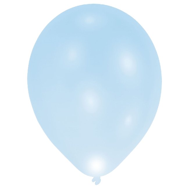 Globos de Cumpleaños LED Azul - Látex 11''