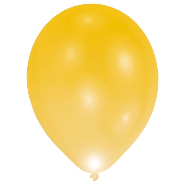 Globos de Látex LED Dorado - 28cm