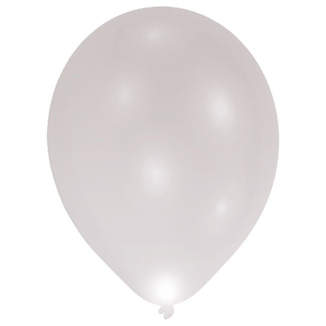 Globos de Látex LED Plateado - 28cm