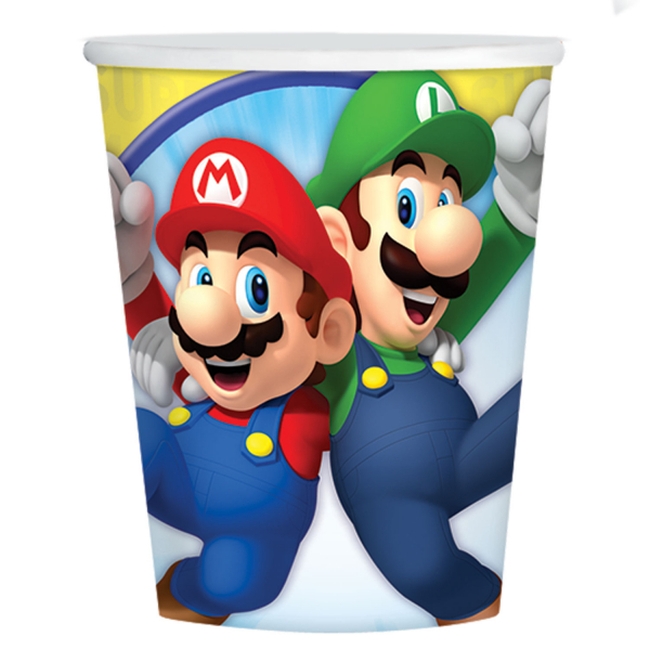 Vasos 25cl Super Mario