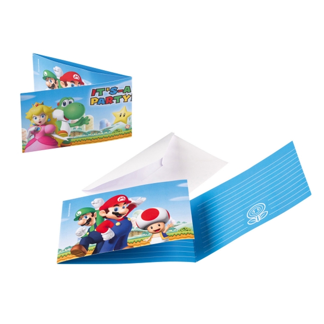 Invitaciones Super Mario