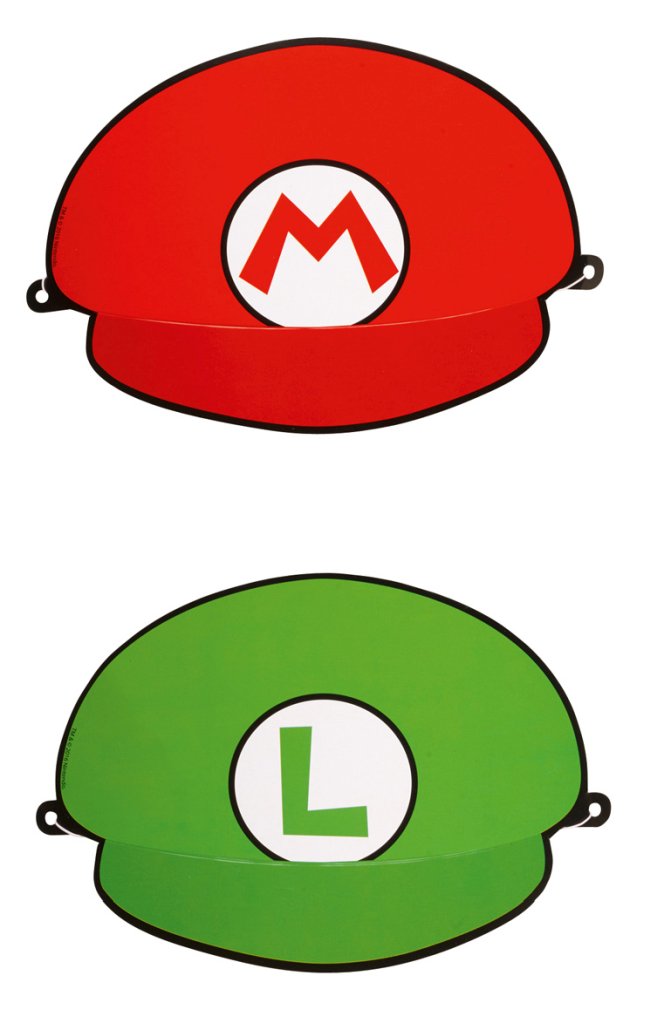 Gorro Super Mario Papel 18.1X12.4cm