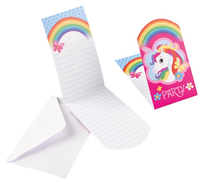 Invitaciones Unicorn Folded Invitations  