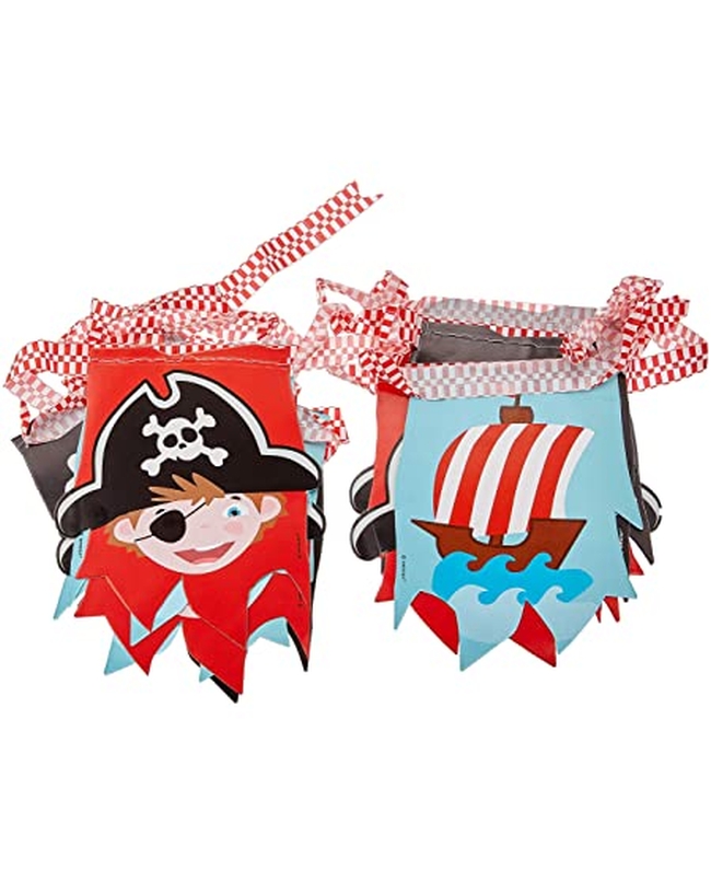 Banderin Banderas Plastico Pirata 400X16cm 