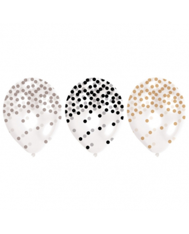 Globos Latex 22,8cm Golden Wishes