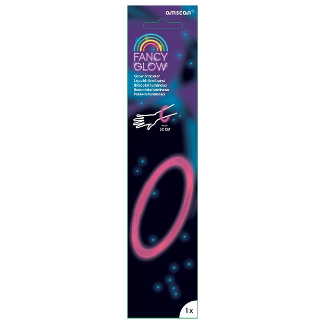 Glow Bracelet Rosa 20 cm