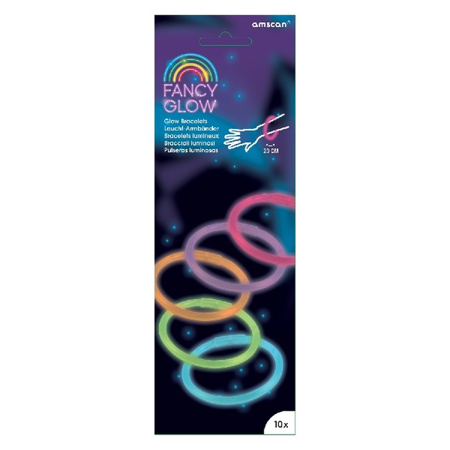 Pulseras Neon 10 Surt.20cm