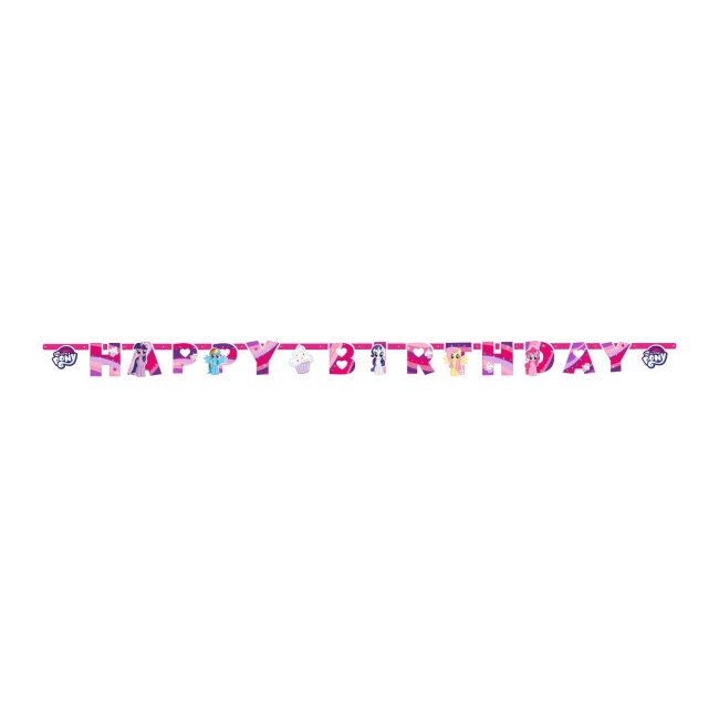 Banner ''Feliz Cumpleaños'' de Mi Pequeño Pony - 1,3m