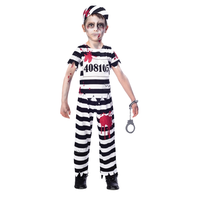 Disfraz Infantil Zombie Convict - Talla 5-6 Años