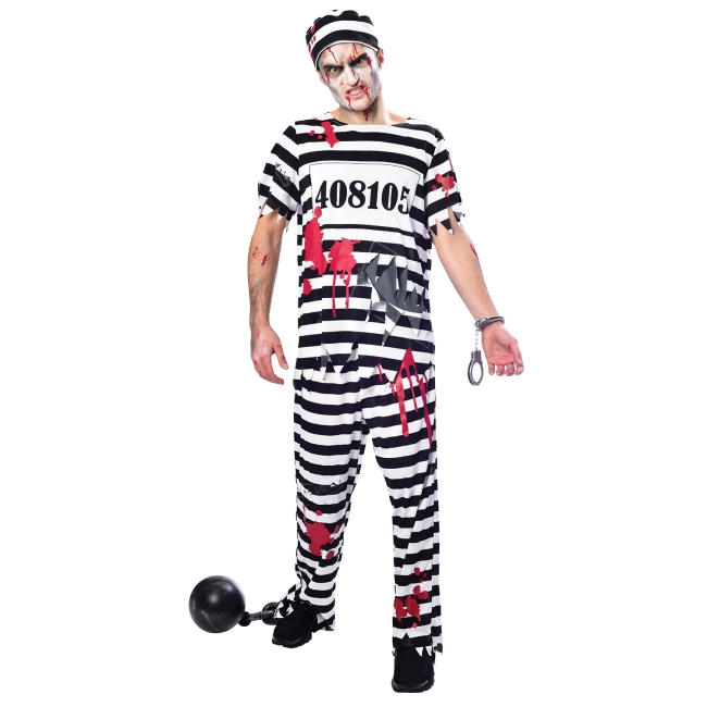 Disfraz Adulto Zombie Convict - Medium Talla