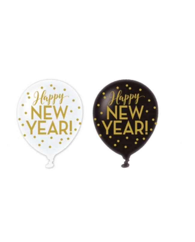 Globos Latex 27,5cm Happy New Year