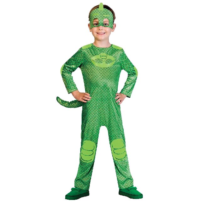 Disfraz Pj Masks Gekko Verde Talla 3-4 Años