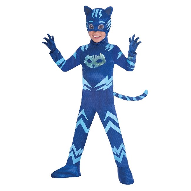 Disfraz Infantil Pj Masks Catboy Deluxe Talla 7-8 Años