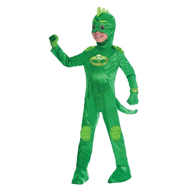 Disfraz Infantil PJ Masks Gekko Deluxe Talla 7-8 Años