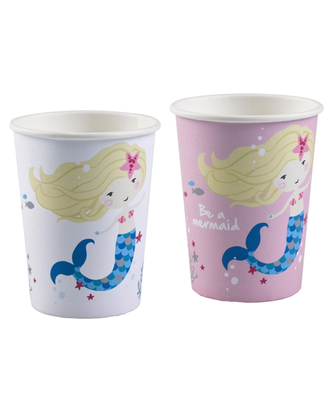 Vasos 250ml Papel Be A Mermaid