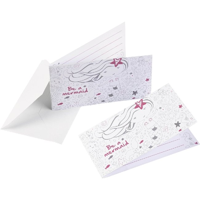 Invitaciones Be a Mermaid Stand-up Invitations 